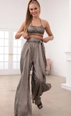 LUCY IN THE SKY Two-Piece Sets|Pants^Two Piece Set In Silver