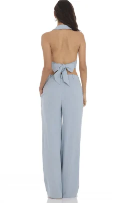 LUCY IN THE SKY Pants^Wide Leg Linen Pants In Blue