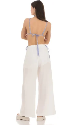 LUCY IN THE SKY Pants^Wide Leg Pants In White